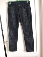Mac nieuwe zwarte broek met reptielprint maat 40, Maat 38/40 (M), Zwart, MAC, Nieuw