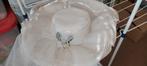 Elegante vintage trouwhoed met sluier, Ophalen of Verzenden, Zo goed als nieuw, Wit, Accessoires
