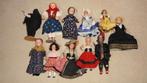 Poppen, 9 stuks ouderwetse en antieke in klederdracht E, Ophalen of Verzenden