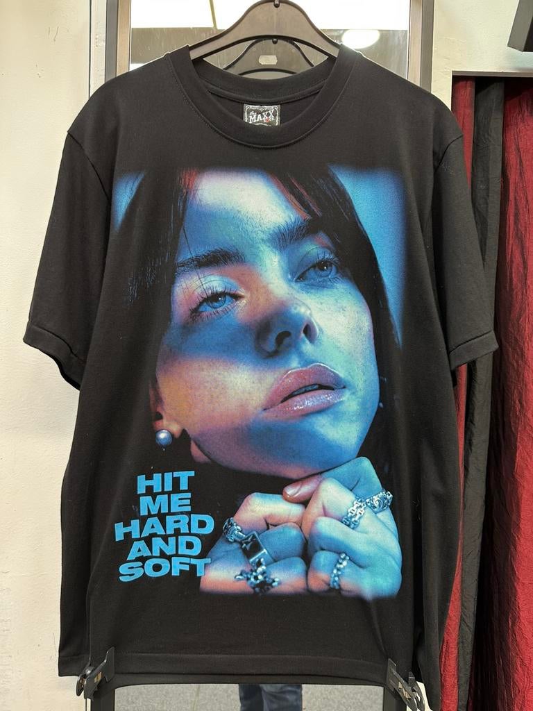 Billie eilish t-short sizd large, Blauw, Maat 42/44 (L), Nieuw, Ophalen of Verzenden
