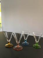 Vier Franse borrelglaasjes, mid century (1950’s), Ophalen of Verzenden, Nieuw, Borrel- of Shotglas