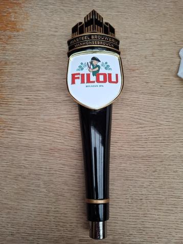 Originele zeldzame taphendel Filou bier beschikbaar voor biedingen