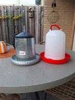 Voertonnen voor de kippen, Dieren en Toebehoren, Pluimvee | Toebehoren, Ophalen, Zo goed als nieuw, Drinken en Voederen