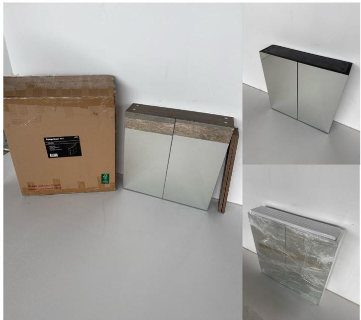 Alterna spiegelkast verschillende kleuren* 60x60,5x15* Nieuw, Doe-het-zelf en Verbouw, Sanitair, Nieuw, Overige typen, Ophalen of Verzenden