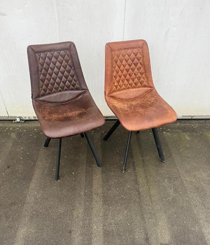 30 horeca restaurant stoelen cognac bruin vintage de arend, Huis en Inrichting, Stoelen, Zo goed als nieuw, Vijf, Zes of meer stoelen