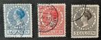 Nederland 1926 nvph nr 163-165 Koningin Wilhelmina, Postzegels en Munten, Postzegels | Nederland, Ophalen of Verzenden, Gestempeld