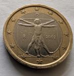 Zeldzame 1 euromunt 2002 Italië, Leonardo Da Vinci, It, Postzegels en Munten, Munten | Europa | Euromunten, Ophalen, Italië, 2 euro