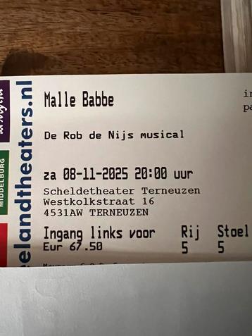 Musical malle babbe beschikbaar voor biedingen