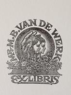 Mr.M.B.van de Werk Ex Libris hotsnede, Verzenden