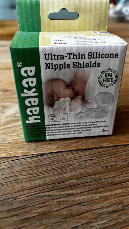 Haakaa tepelhoedje set 2 siliconen nieuw L large, Kinderen en Baby's, Babyvoeding en Toebehoren, Nieuw, Overige typen, Ophalen of Verzenden