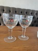 Westmalle trappist bierglazen 2x, Verzamelen, Biermerken, Overige merken, Glas of Glazen, Gebruikt, Ophalen of Verzenden