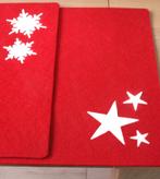 2 placemats met 3 sterren of 2 sneeuwvlokken nieuw, Ophalen of Verzenden, Nieuw, Overige typen