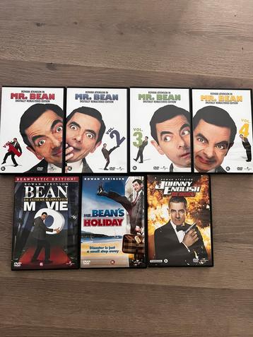 7 DVD van Mr Bean en Johnny English. beschikbaar voor biedingen