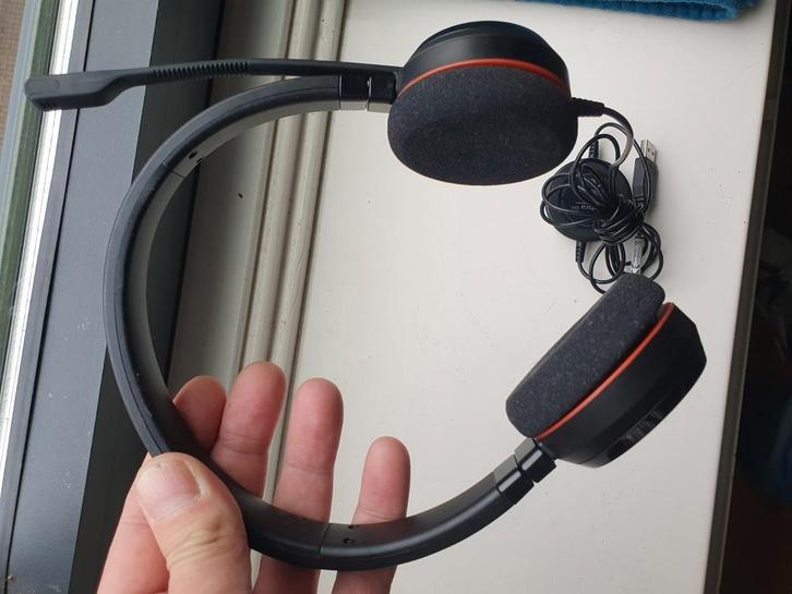 2x Jabra Headset HSC016 - Perfect voor Kantoor!, Audio, Tv en Foto, Koptelefoons, Gebruikt, Op oor (supra aural), Overige merken