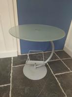 Bijzettafel (+lectuurhouder) van Kokoon Design (51,5H x50B)!, Minder dan 55 cm, Gebruikt, Metaal of Aluminium, Rond