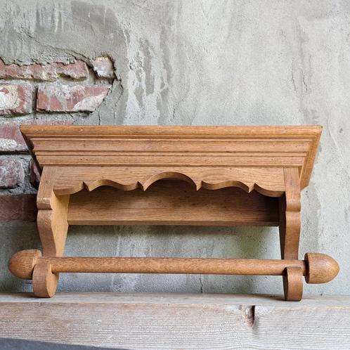 Mooie oude houten keukenrolhouder handdoekrek *Etage3*, Huis en Inrichting, Woonaccessoires | Overige, Zo goed als nieuw, Ophalen of Verzenden