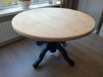 Grenen eettafel, Huis en Inrichting, Tafels | Eettafels, Ophalen, 100 tot 150 cm, Rond, Zo goed als nieuw