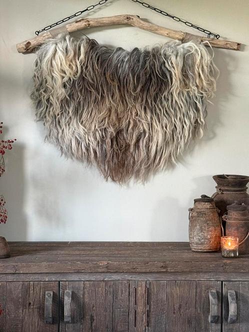 Schapen wol wandkraag / wandhanger diervriendelijk, Huis en Inrichting, Woonaccessoires | Wanddecoraties, Nieuw, Ophalen of Verzenden