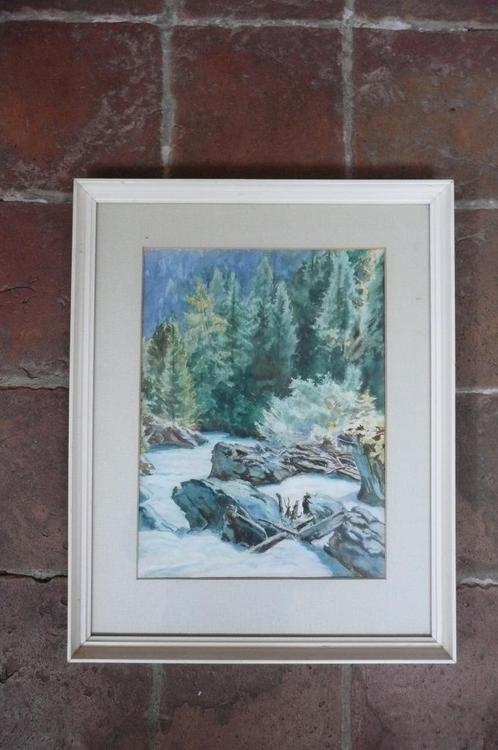 schilderij bergbeek Martha Felsenreich (Oostenrijk) RARE, Antiek en Kunst, Kunst | Schilderijen | Klassiek, Ophalen