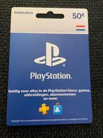 Tegoed voor PlayStation, waarde €50,-, Eén persoon, Cadeaubon