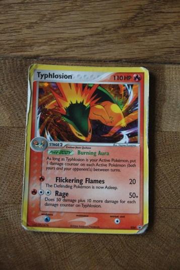 Pokemonkaart Typhlosion 110HP.