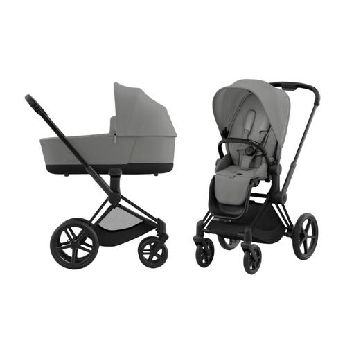 Cybex Priam Kinderwagen 3-in-1, Mirage Grey/zwart - gebruikt, Kinderen en Baby's, Kinderwagens en Combinaties, Zo goed als nieuw