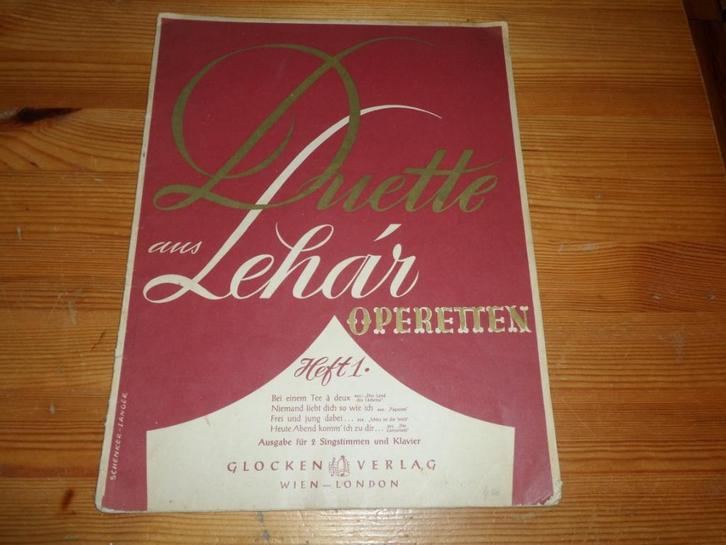 Franz Lehar, Muziek en Instrumenten, Bladmuziek, Gebruikt, Artiest of Componist, Populair, Piano, Zang, Ophalen of Verzenden