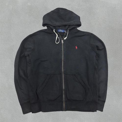 Zwart Ralph Lauren zipvest – Maat L – Zeer goede staat, Kleding | Heren, Truien en Vesten, Zo goed als nieuw, Maat 52/54 (L), Zwart