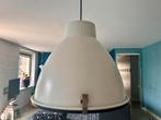 Witte, industriele hanglamp, Huis en Inrichting, Lampen | Hanglampen, Ophalen, Gebruikt, Metaal, Minder dan 50 cm