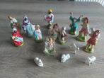 Antieke kerstgroep nativity beeldjes voor kerststal kerst, Diversen, Kerst, Ophalen of Verzenden, Gebruikt