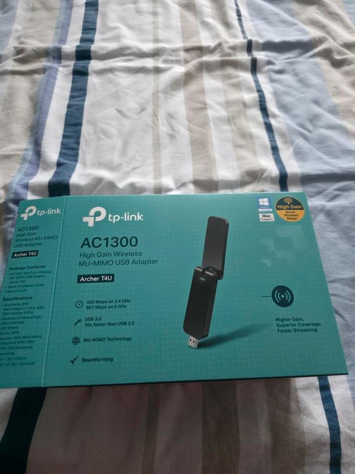 TP-Link Archer T4U, Computers en Software, Netwerkkaarten, Nieuw, Extern, Ophalen of Verzenden