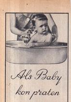 Retro reclame 1939 Vinolia baby zeep als baby kon praten, Verzamelen, Retro, Ophalen of Verzenden