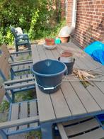 Tuinset: Tafel met 6 stoelen, Tuin en Terras, Ophalen, Gebruikt, 6 zitplaatsen, Tuinset