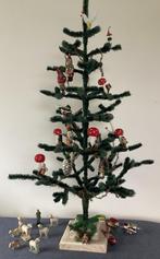 Prachtige oude dubbel kerstbal kabouter met paddestoel, Antiek en Kunst, Curiosa en Brocante, Ophalen of Verzenden