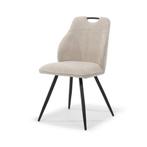 Eetkamerstoel Adele, 3 kleuren Bliss stof, Nieuw, Ophalen of Verzenden, Metaal, Vijf, Zes of meer stoelen