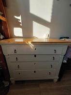 Antieke commode, opgeknapt met nieuw blad, Antiek, Gebruikt, 100 tot 150 cm, Ophalen of Verzenden