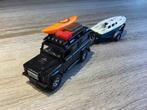 Land Rover Defender met boot en kajak - Speelgoedauto, Ophalen of Verzenden, Nieuw, 1:50 of kleiner, Auto