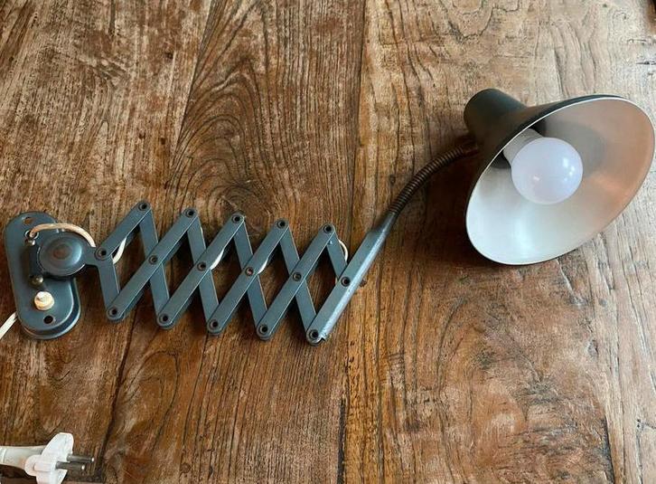 Hala Zeist Schaar Lamp - Antraciet, Antiek en Kunst, Antiek | Lampen, Ophalen of Verzenden