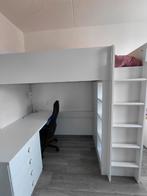 Hoogslaper met buro en kast, Eenpersoons, Ophalen of Verzenden, Zo goed als nieuw, 200 cm