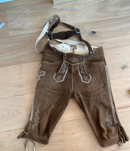 Lederhose heren maat 48 maat M, Kleding | Heren, Carnavalskleding en Feestkleding, Zo goed als nieuw, Kleding, Overige thema's