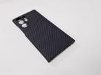 Samsung Galaxy S22 Ultra Carbon Backcover- Zwart, Telecommunicatie, Galaxy S4, Ophalen of Verzenden, Zo goed als nieuw