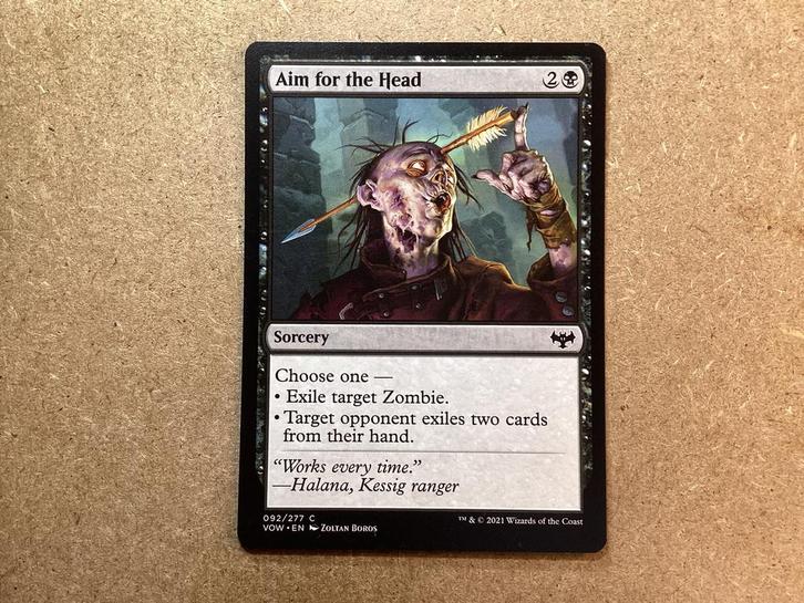 1x Aim for the Head [092/277] (Near Mint), Hobby en Vrije tijd, Verzamelkaartspellen | Magic the Gathering, Zo goed als nieuw