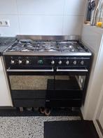Smeg zwart kooktoestel met 2 ovens, Ophalen, Gebruikt, 60 cm of meer, Gas