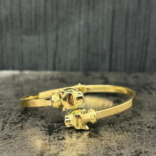14 k gouden panter armband, Sieraden, Tassen en Uiterlijk, Armbanden, Nieuw, Goud, Ophalen of Verzenden
