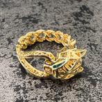 18 karaat gouden panter ring nieuw Italy, Sieraden, Tassen en Uiterlijk, Ringen, Ophalen of Verzenden