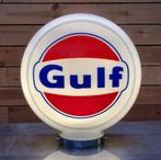 Gulf glazen benzinepomp lamp verlichting reclame decoratie, Verzamelen, Merken en Reclamevoorwerpen, Ophalen of Verzenden, Zo goed als nieuw