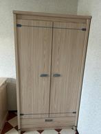 Kledingkast, bureau en nachtkastje set, Ophalen, Gebruikt, 100 tot 150 cm, Met lade(s)