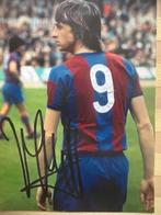 Foto Johan Cruijff met echte handtekening, Verzamelen, Sportartikelen en Voetbal, Ophalen of Verzenden, Zo goed als nieuw, Ajax