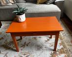 Salontafel (oranje) met kleine lade., Huis en Inrichting, Tafels | Salontafels, Ophalen, 50 tot 100 cm, Zo goed als nieuw, Minder dan 50 cm