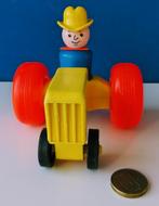Vintage Fisher Price Boer op tractor trekker/jaren 70, Ophalen of Verzenden, Gebruikt, Auto of Voertuig